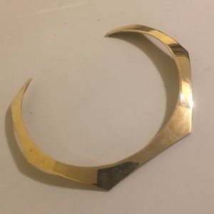 J. Crew Gold Plated Open Choker / Collar Necklace